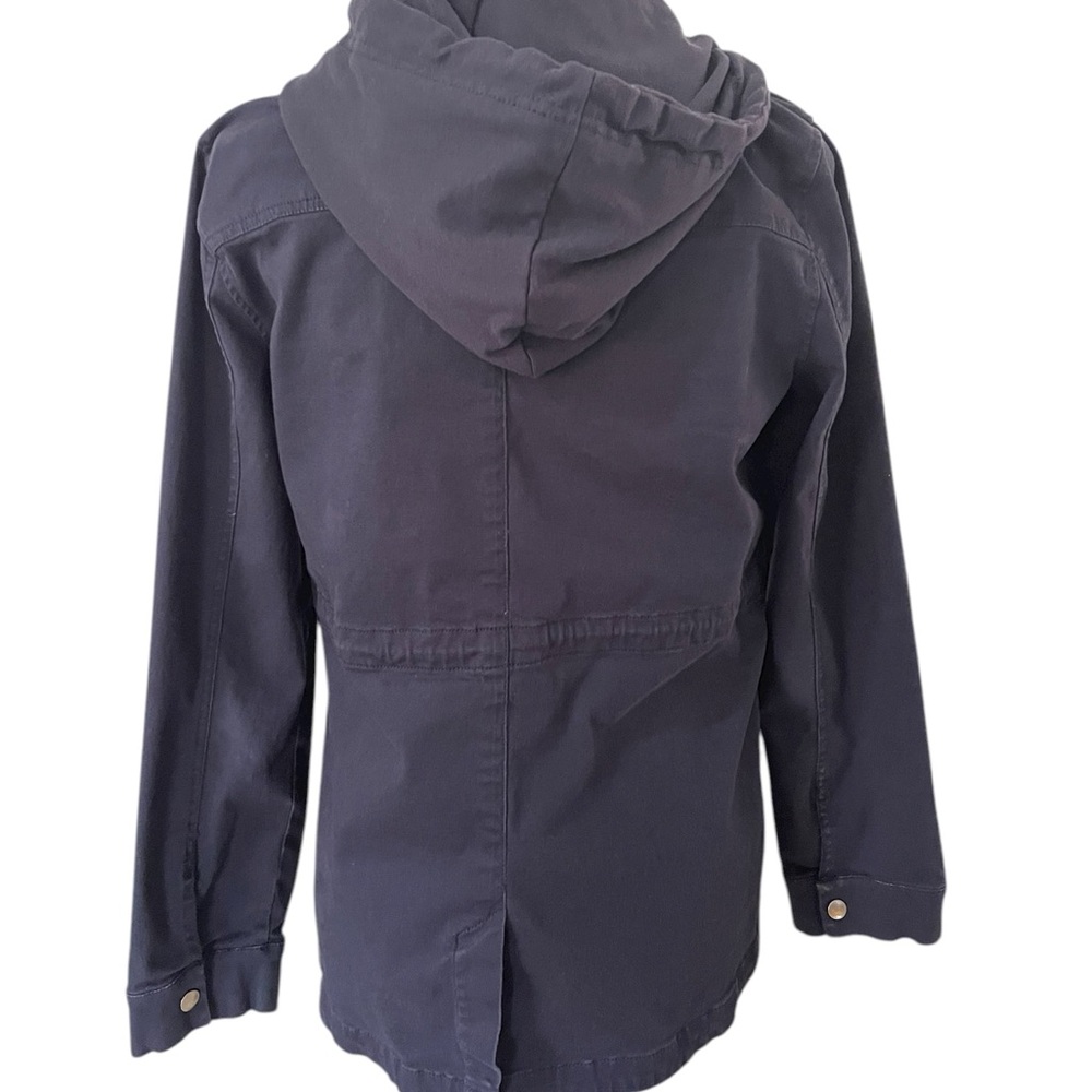 Market & Spruce Navy Utility Jacket Lightweight, Hoodie, Women's Small‎ - Picture 4 of 11
